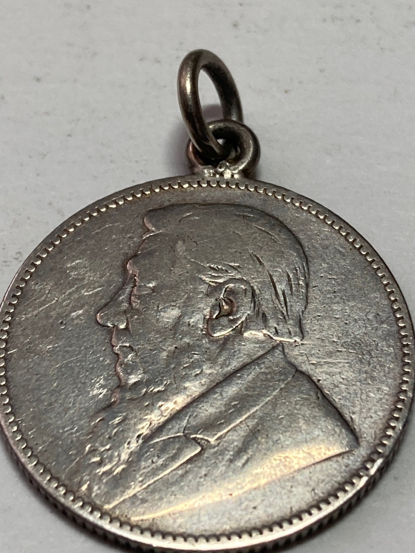 Rare silver antique Anglo Boer War shops Trench Art South African Coin